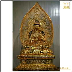 大型觀(guān)音銅雕塑