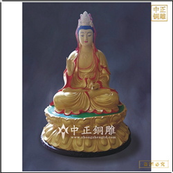 大型觀(guān)音銅佛像