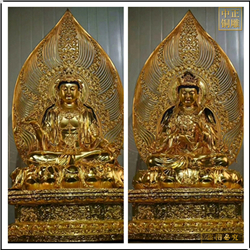 觀(guān)音菩薩帶背光神像