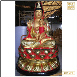 觀(guān)音菩薩雕塑總高3米