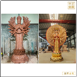 大慈大悲觀(guān)音大士銅像