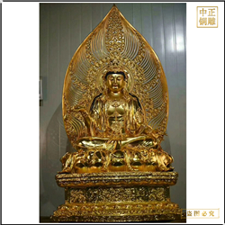 貼金觀(guān)音三十三造像雕塑