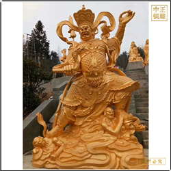 貼金四大天王佛像鑄造廠