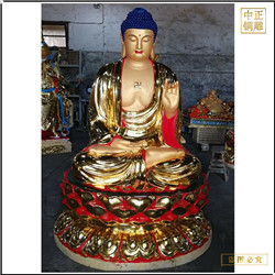彩繪釋迦牟尼佛銅佛像報價