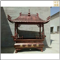 帶蓋銅香爐鑄造廠(chǎng)