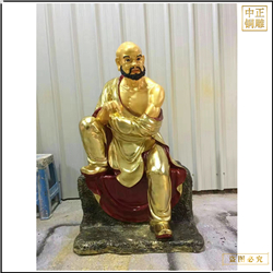 1米8寺廟羅漢銅佛像廠家