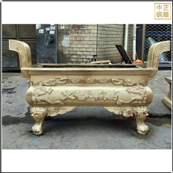 長(cháng)方形銅香爐定制