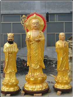 鑄銅地藏王站像