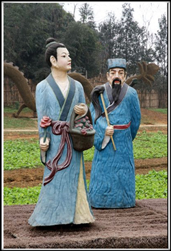 藍采和銅像|鑄銅藍采和雕塑