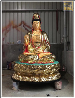觀(guān)世音菩薩雕塑|貼金觀(guān)世音菩薩廠(chǎng)家