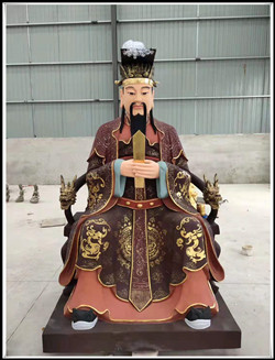 秦廣王佛像|鑄銅秦廣王閻王