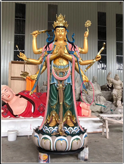 斗姆元君雕塑|鑄銅斗姆元君